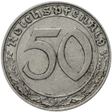 50 Reichspfennig 1938 E
