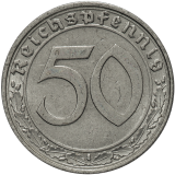 50 Reichspfennig 1938 D