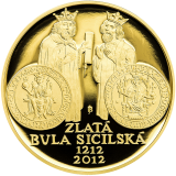 10.000 Kč - Zlatá bula sicilská 2012