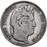 5 francs 1833 - Louis Philippe I.