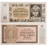 10 korun 1942 - neperforovaná -
