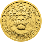 Zlatá investiční mince Český lev 1/25 Oz 2022