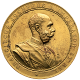 Mosazná medaile 1892 - Návštěva císaře v Brně
