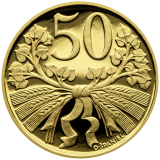 Replika mince 50 haléřů 1921