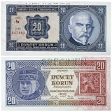 20 korun 1926 - perforovaná -