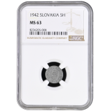 5 haléř 1942 NGC MS 63