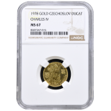 Dukát 1978 NGC MS 67