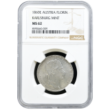 Zlatník 1860 E NGC MS 62