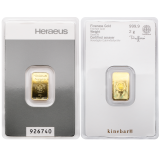 Heraeus Německo 2 gramy Au