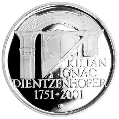200 Kč - 250. výročí úmrtí Kiliána Ignáce Dientzenhofera 2001