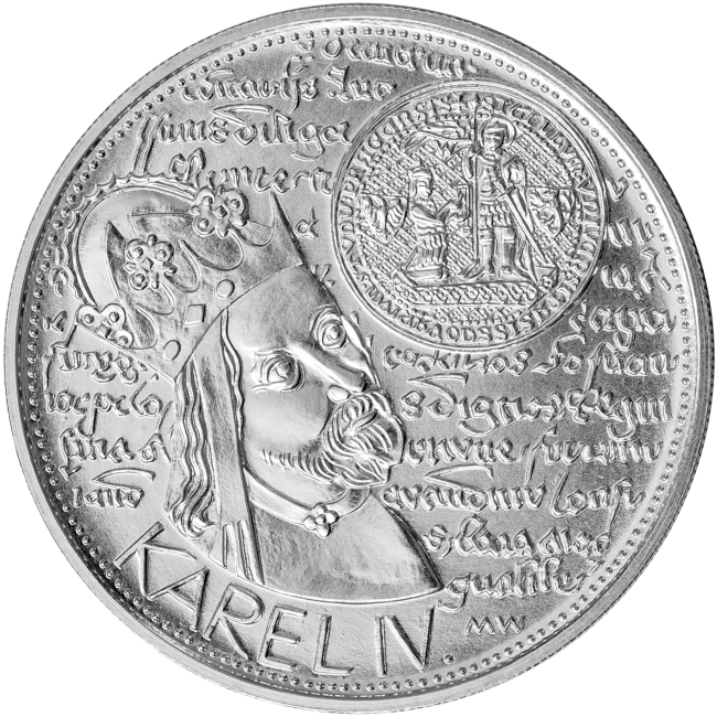 Stříbrná mince 200 Kč 650. výročí založení Univerzity Karlovy 1998