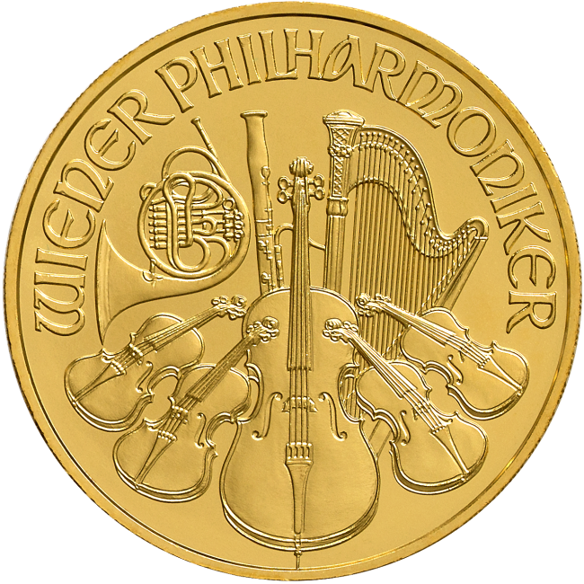 Investiční zlatá mince Wiener Philharmoniker 1 Oz