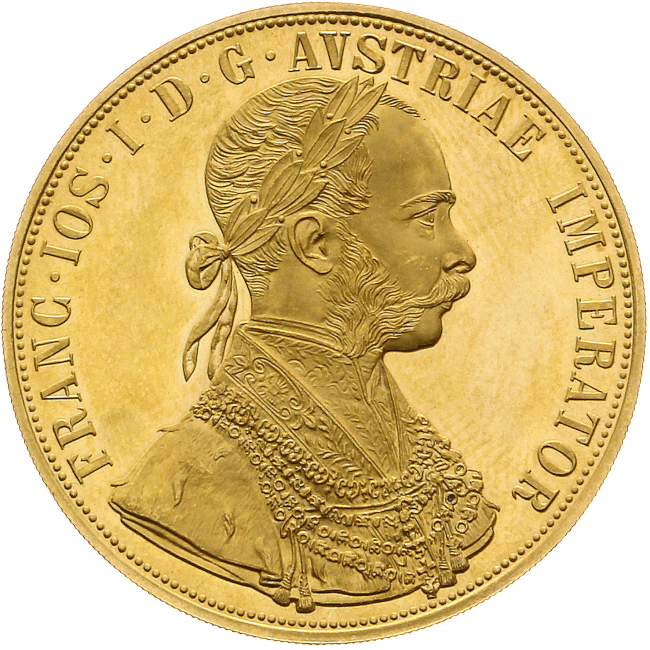 Zlatá mince 4 Dukát 1915