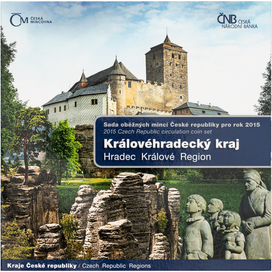 2015 - Sada oběžných mincí ČR  - Královéhradecký kraj