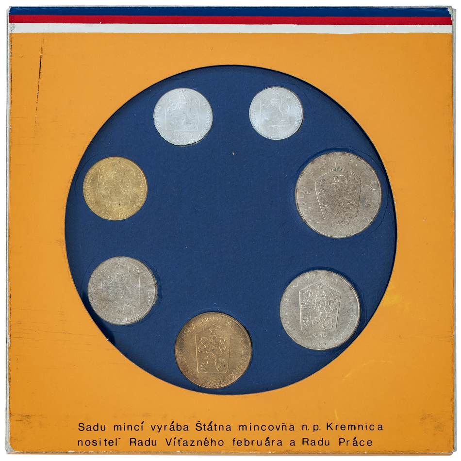Sada oběžných mincí ČSSR - 1987 -