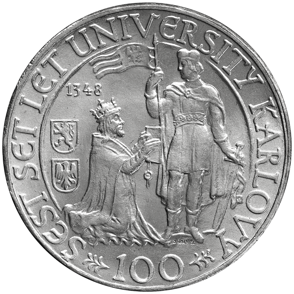 100 Kčs 600. výročí založení Univerzity Karlovy 1948