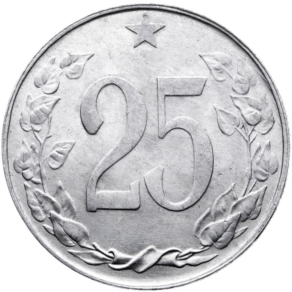Mince 25 haléř 1954