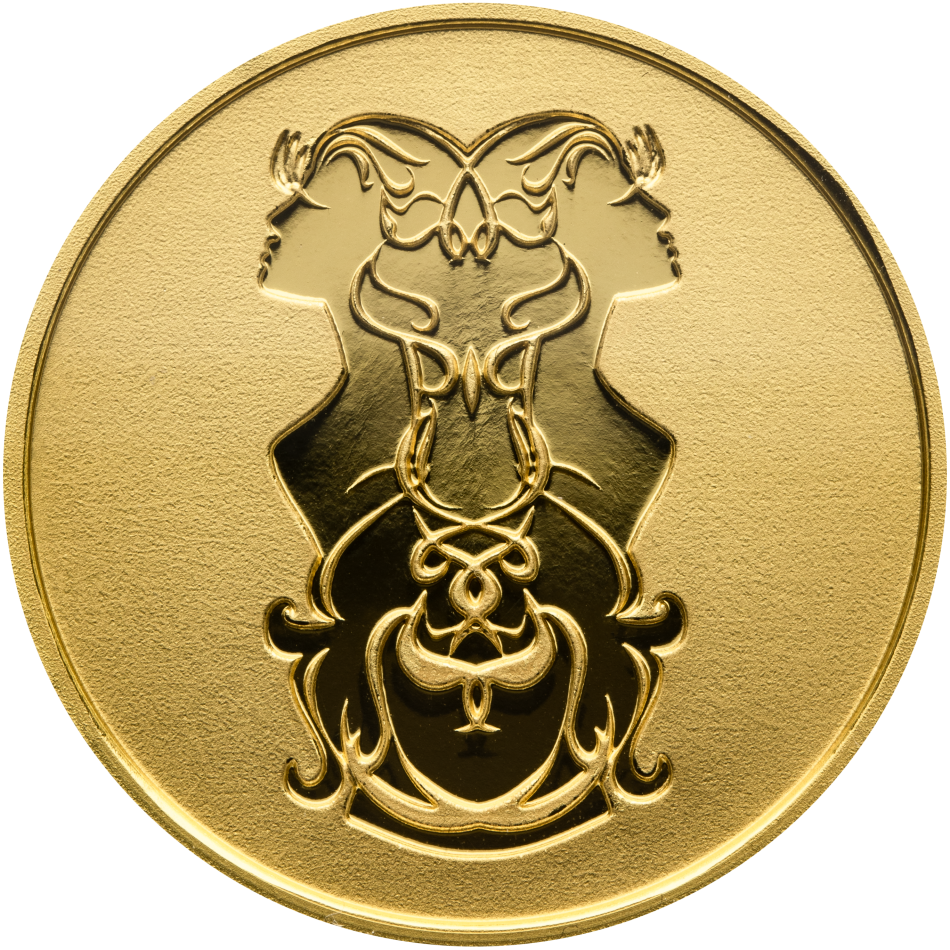 Zlatá pamětní medaile - Znamení zvěrokruhu - BLÍŽENCI - Proof