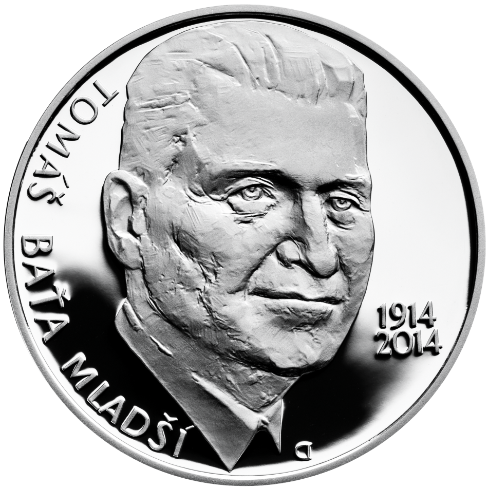 Stříbrná mince 200 Kč 100. výročí narození Tomáše Bati ml. 2014