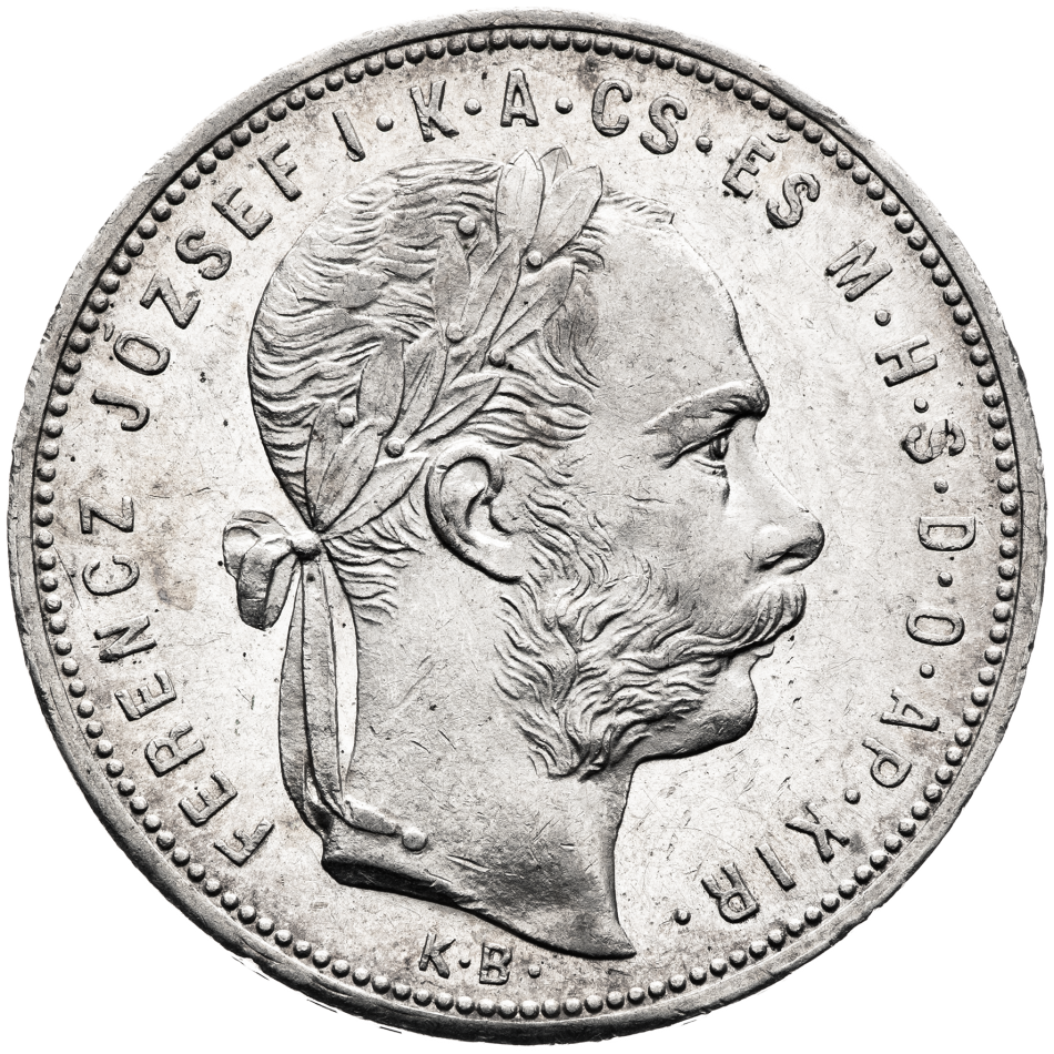 Stříbrná mince Zlatník 1881 KB