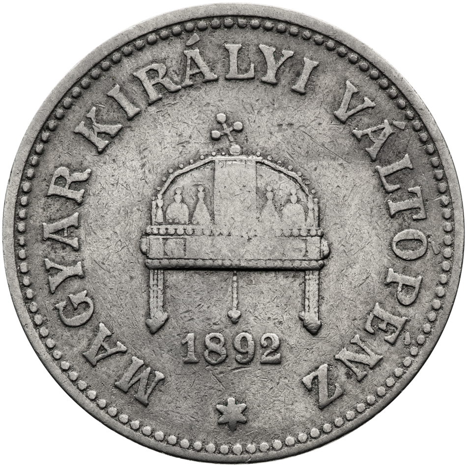 Mince 20 Fillér 1892 KB