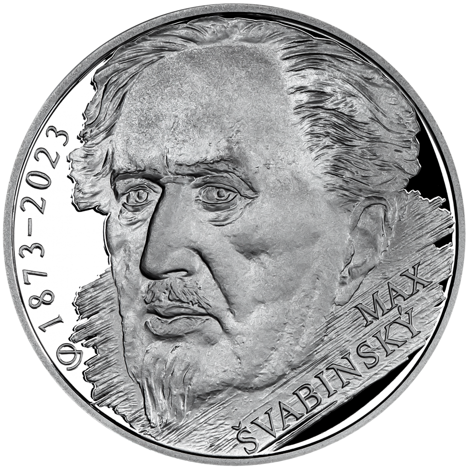 Pamětní stříbrná mince 150. výročí narození Maxe Švabinského 2023 proof