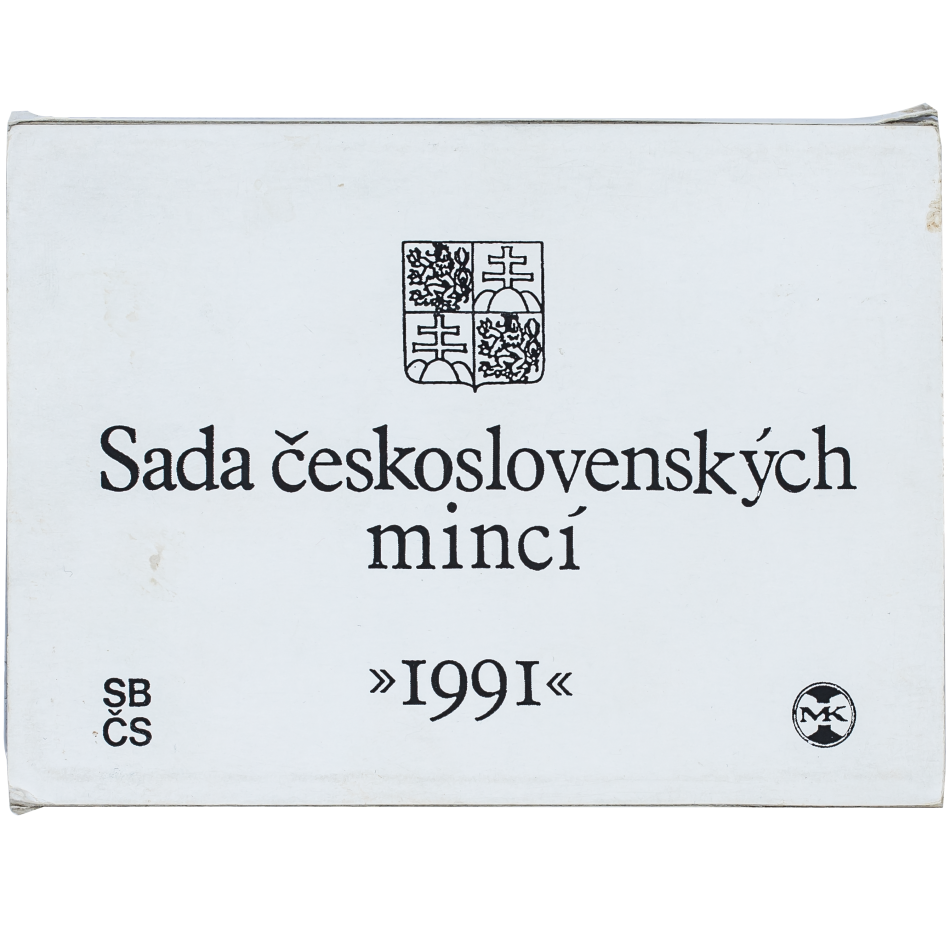 Sada oběžných Československých mincí 1991, varianta se žetonem Kremnica.