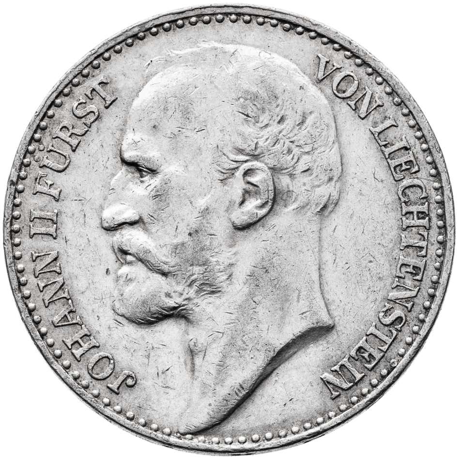 Stříbrná mince 1 Krone 1915 - Johann II.