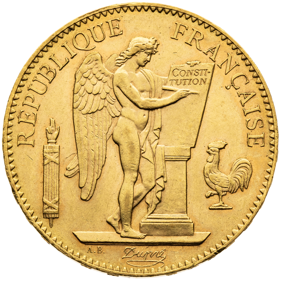 Zlatá mince Francie 100 Francs 1910 A