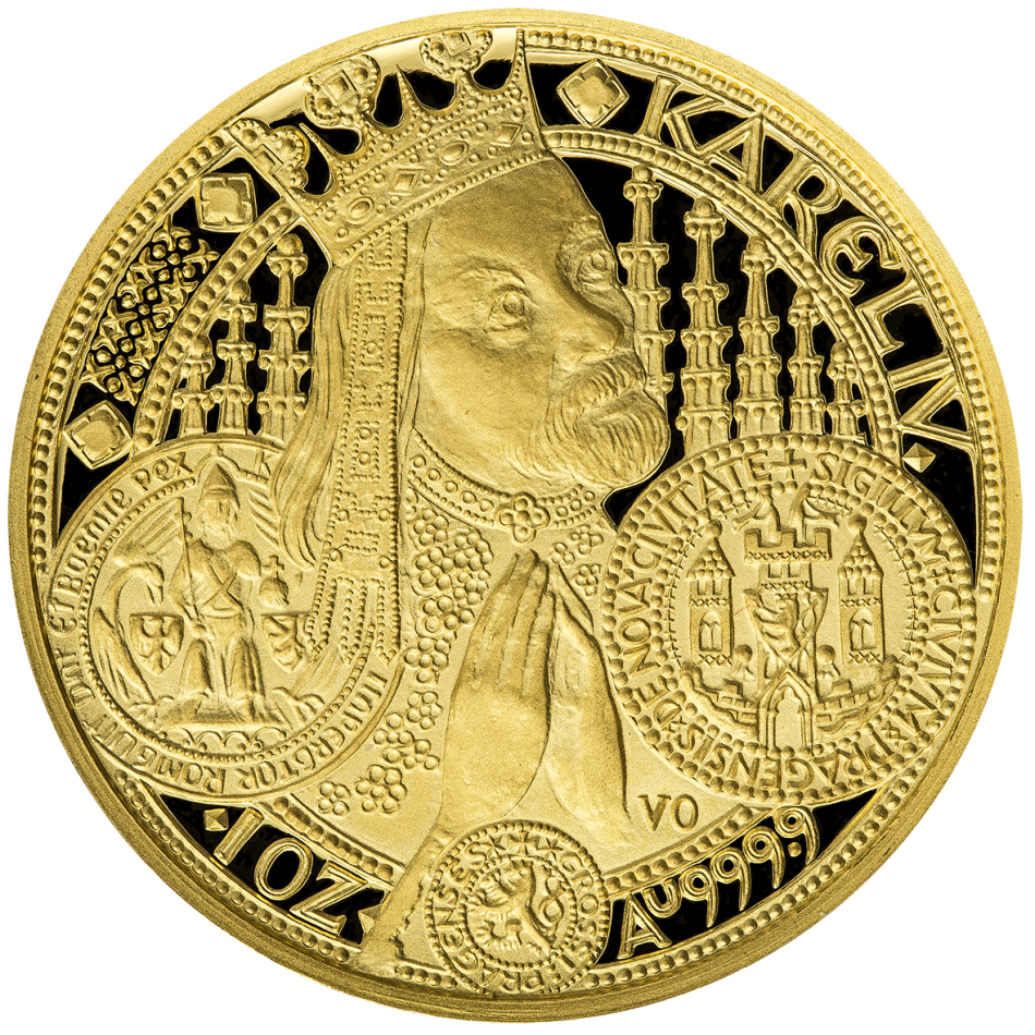 Zlatá mince 10.000 Kč Nové Město Pražské 1998 - 1999 proof