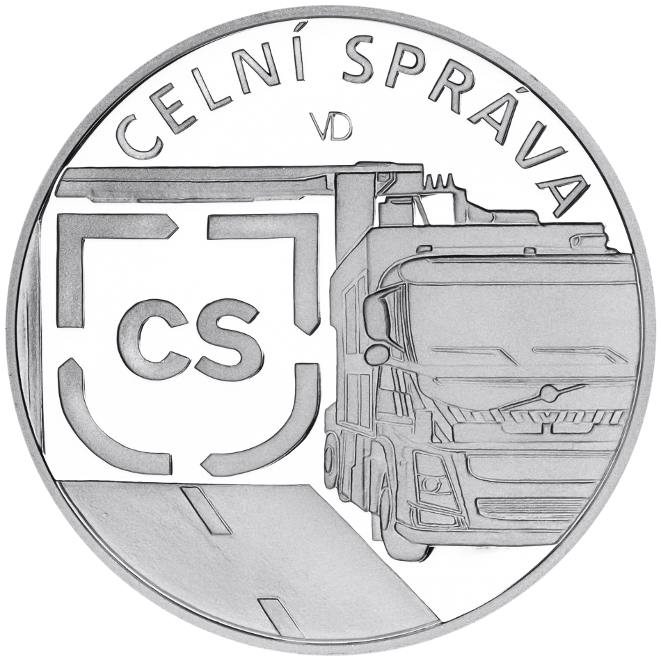 Pamětní stříbrná mince 100 Kč - Celní správa 2025 proof