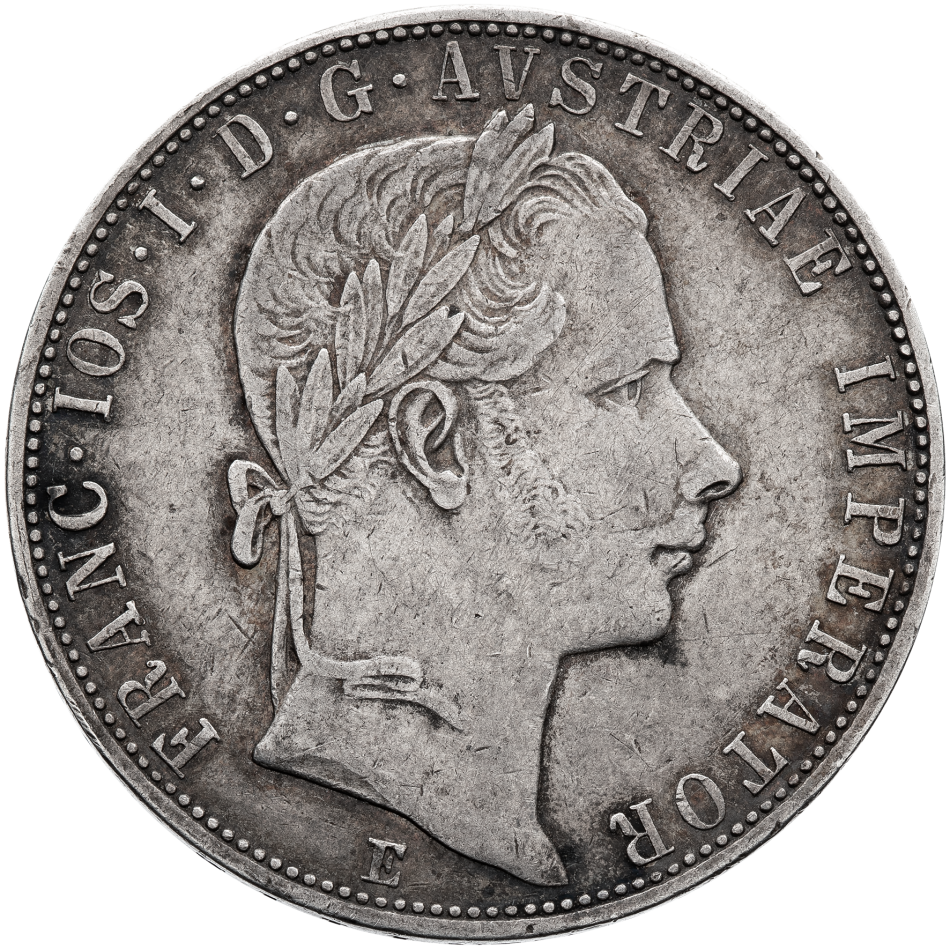 Stříbrná mince Zlatník 1858 E