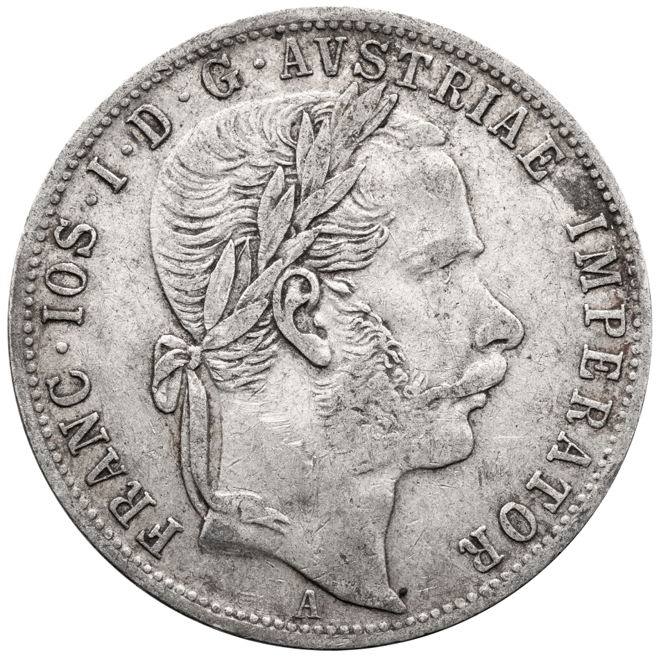 Stříbrná mince 1 Zlatník 1871 A – František Josef I.