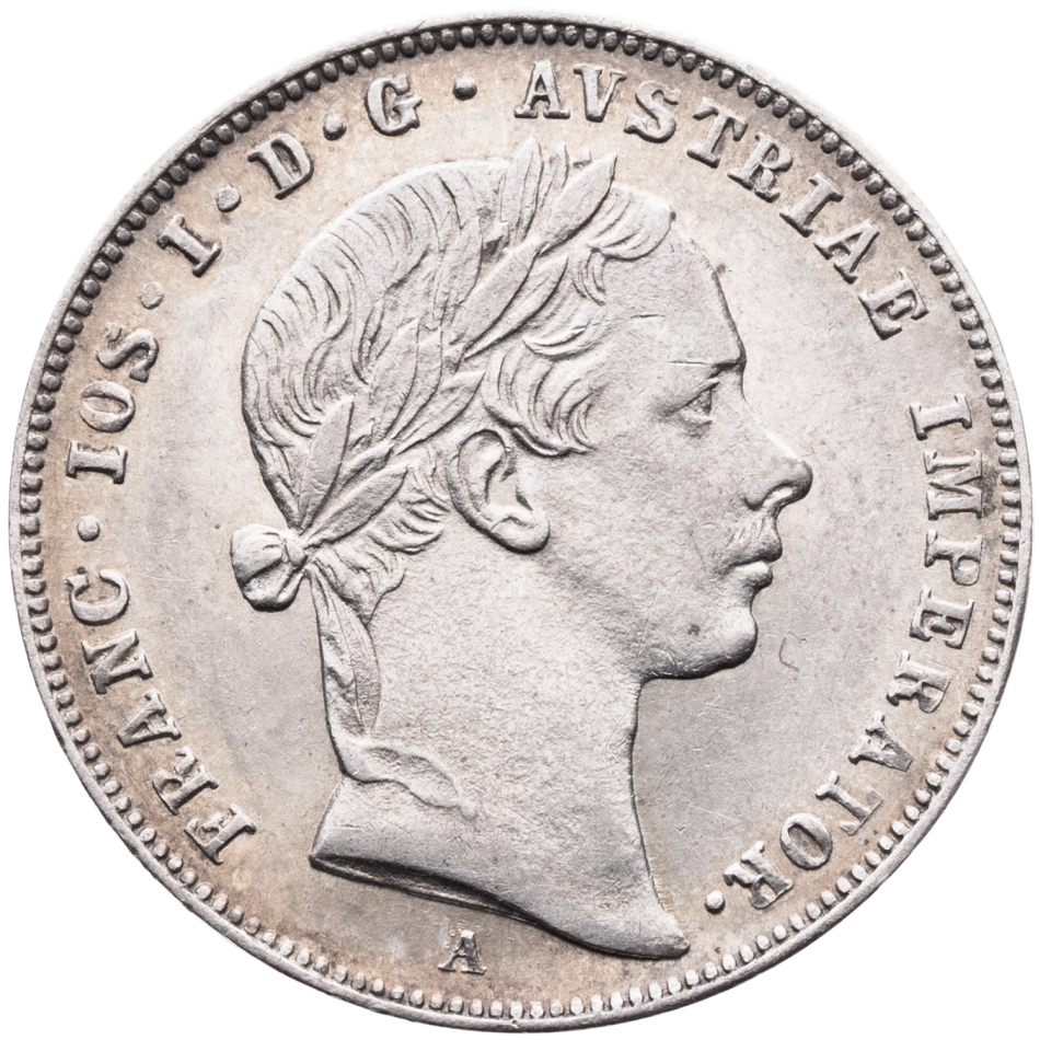 Stříbrná mince 10 krejcar 1855 A – František Josef I.