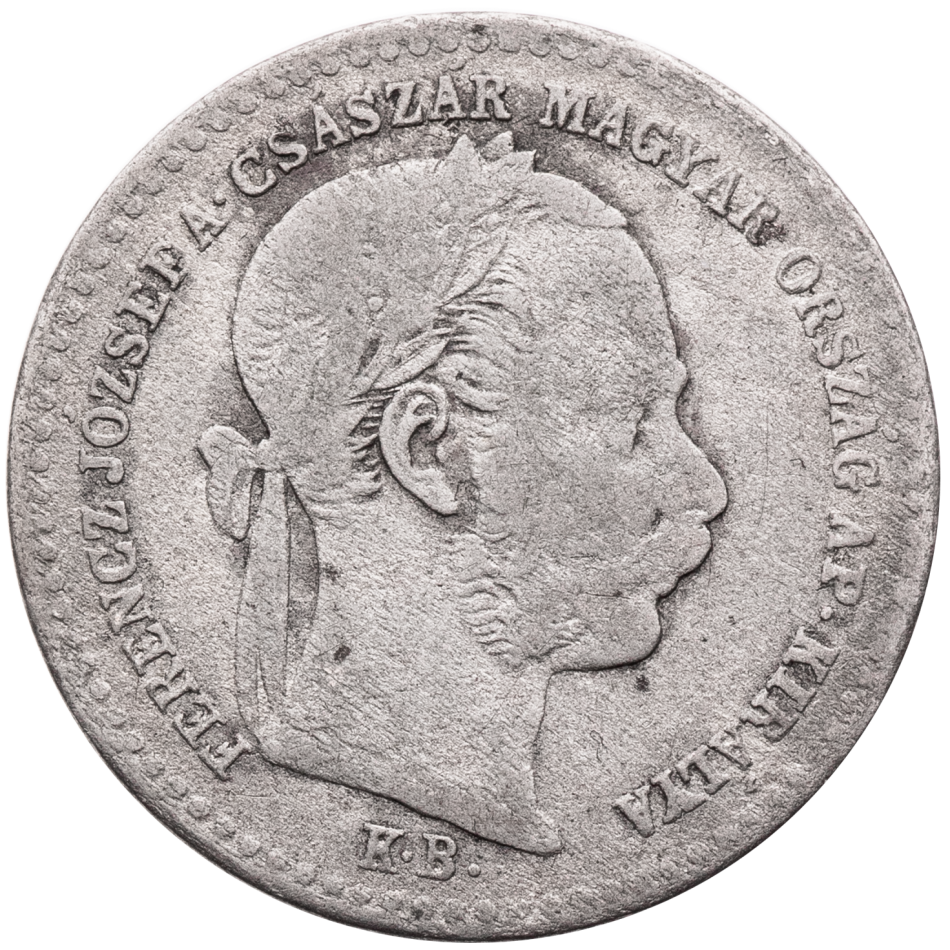 Stříbrná mince 10 krejcar 1869 KB – František Josef I.