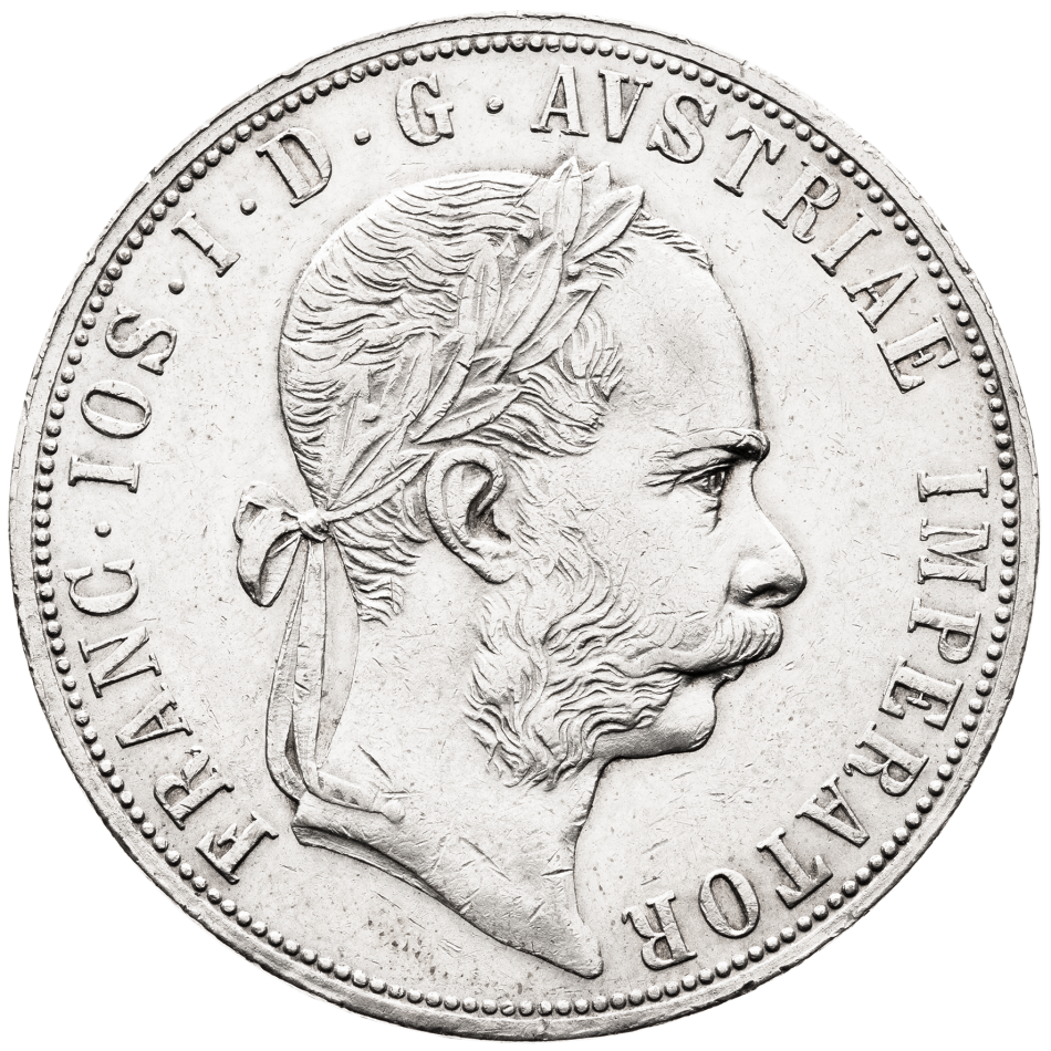 Stříbrná mince 2 Zlatník 1881 – František Josef I., Vídeň