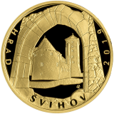 Zlatá mince 5.000 Kč - Hrad Švihov 2019 - proof