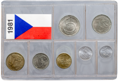 Sada oběžných mincí ČSSR - 1981 -