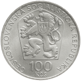 Pamětní stříbrná mince 100 Kčs 150. výročí narození Bedřicha Smetany 1974
