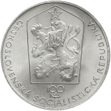 Pamětní stříbrná mince 100 Kčs 100. výročí narození Bohumíra Šmerala 1980