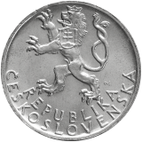 Pamětní stříbrná mince 50 Kčs Třetí výročí Slovenského národního povstání 1947