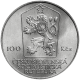 Pamětní stříbrná mince 100 Kčs Sté výročí narození Antonína Zápotockého 1984