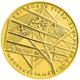Zlatá mince 5000 Kč 2021 Město Cheb běžná kvalita