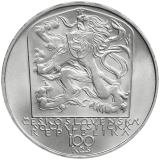 Pamětní stříbrná mince 100 Kčs Stopadesáté výročí narození Jána Botta 1979