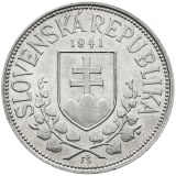 Stříbrná mince 20 korun 1941 - Cyril a Metoděj