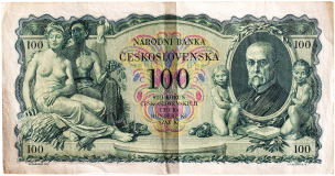Československá bankovka 100 korun 1931 - neperforovaná