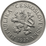 Mince 5 korun 1925