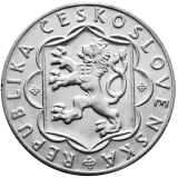Stříbrná mince 25 Kčs Desáté výročí Slovenského národního povstání 1954