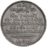 Stříbrná medaile k 85. narozeninám T.G. Masaryka - 1935 - 32 mm