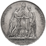 Stříbrná mince 1/2 Tolar 1854 Svatba Františka Josefa I. a Alžbětou Bavorskou